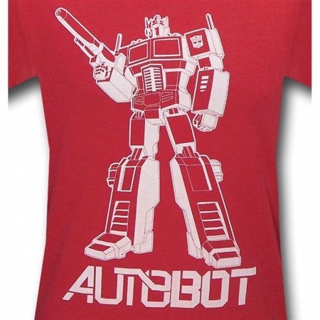 Transformers Prime Outline Red 30 Single T-Shirt