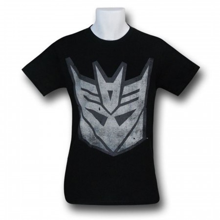 Transformers Grey Decepticon Symbol T-Shirt