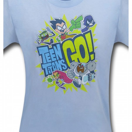 Teen Titans Light Blue Kids T-Shirt