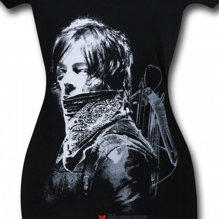 Walking Dead Daryl Torn Back Women's T-Shirt