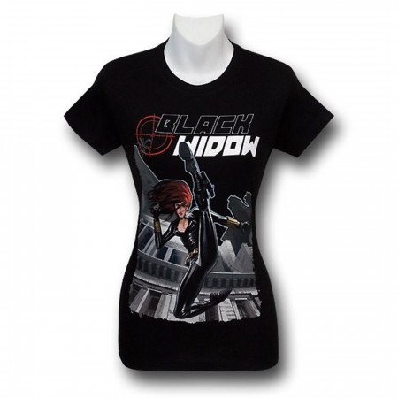 Black Widow Head Kick Women's T-Shirt