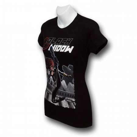 Black Widow Head Kick Women's T-Shirt