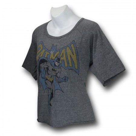 Batman Womens Triblend Junk Food Slouch Shirt