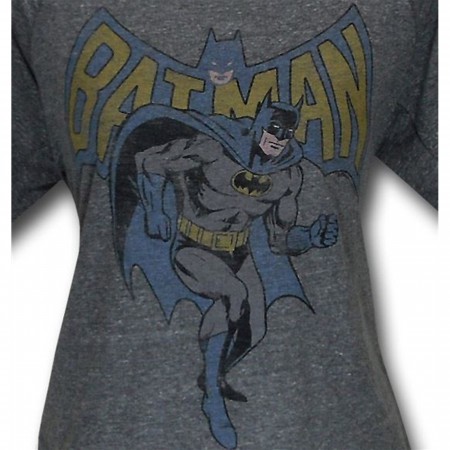 Batman Womens Triblend Junk Food Slouch Shirt