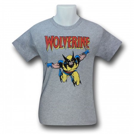 Wolverine Flying Retro Kids 30 Single T-Shirt
