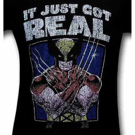 Wolverine It Just Got Real 30 Single T-Shirt