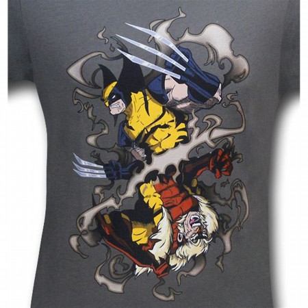 Wolverine Sabretooth Flip 30 Single T-Shirt