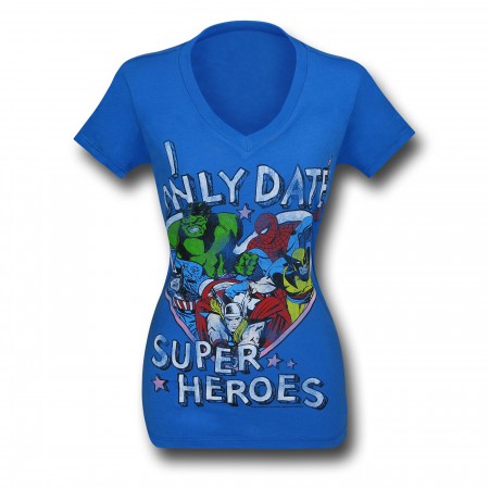 Marvel Only Date Superheroes Women's T-Shirt