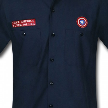 Captain America Navy Work Shirt