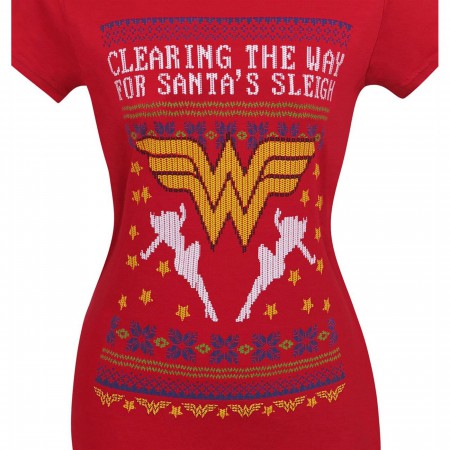 Wonder Woman 8-Bit Ugly Sweater Women's T-Shirt