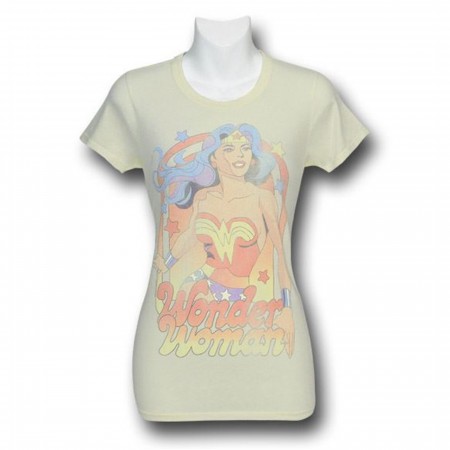 Wonder Woman Amazonia Star Jrs Womens Junk Food T-Shirt