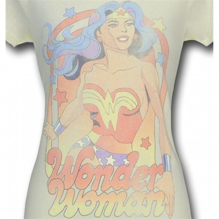 Wonder Woman Amazonia Star Jrs Womens Junk Food T-Shirt