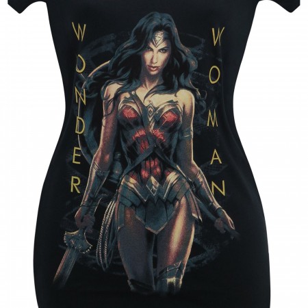 Wonder Woman Armed Amazon Women's V-Neck T-Shirt