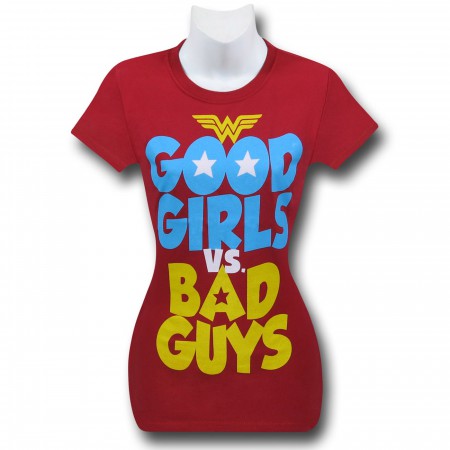 Wonder Woman Good Girls Women's Red T-Shirt