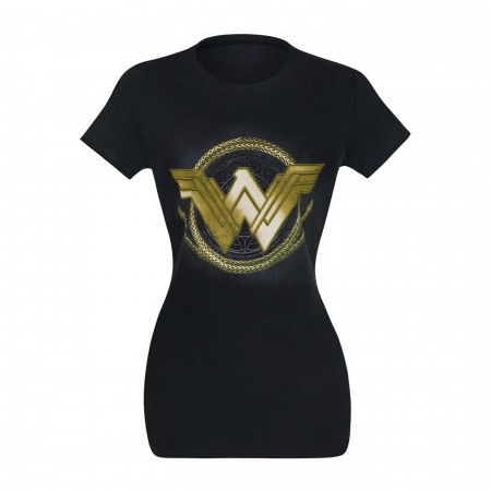 Wonder Woman Movie Golden Lasso Logo Women's T-Shirt