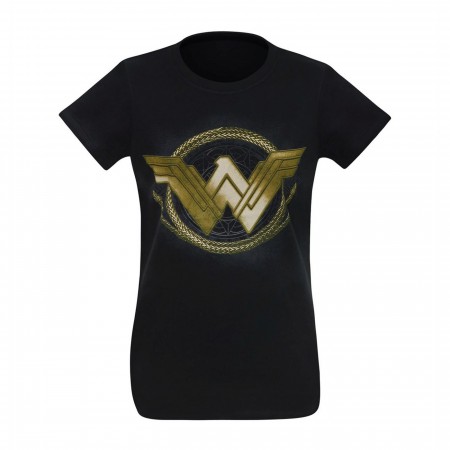 Wonder Woman Movie Golden Lasso Logo Women's T-Shirt