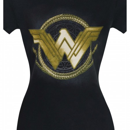 Wonder Woman Movie Golden Lasso Logo Women's T-Shirt