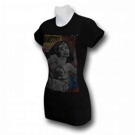 Wonder Woman Juniors Pinup Junkfood T-Shirt