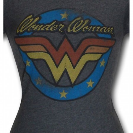 Wonder Woman Vintage Juniors Junkfood T-Shirt