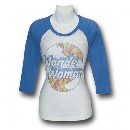 Wonder Woman Juniors Junk Food Raglan T-Shirt