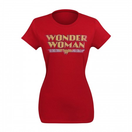 Wonder Woman Women's Distressed Logo T-Shirt