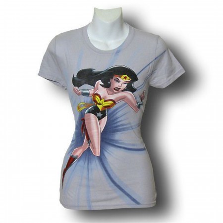 Wonder Woman Juniors Animated Run T-Shirt