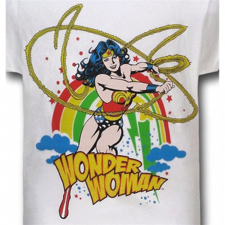 Wonder Woman Glitter Lasso Kids T-Shirt
