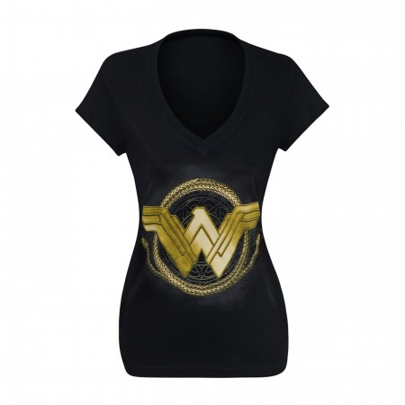 Wonder Woman Movie Golden Lasso Women's V-Neck T-Shirt