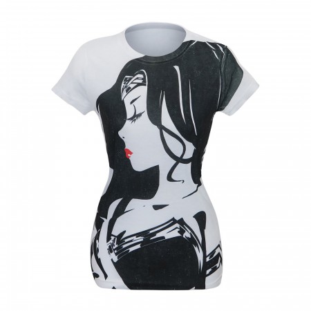 Wonder Woman Profile Sublimated Women's T-Shirt