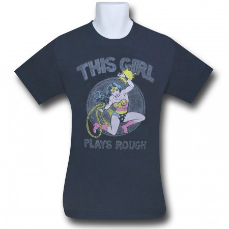 Wonder Woman Plays Rough Kids T-Shirt