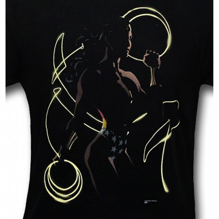 Wonder Woman Mens Lasso Silhouette T-Shirt