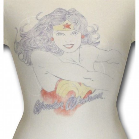 Wonder Woman Sketch Junior Women T-Shirt