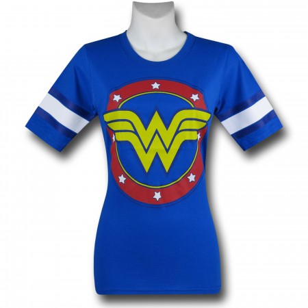 Wonder Woman Symbol Blue Hockey Women's T-Shirt