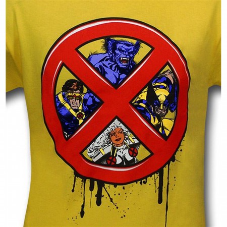 X-Men UV Colored Red Dripping Symbol T-Shirt