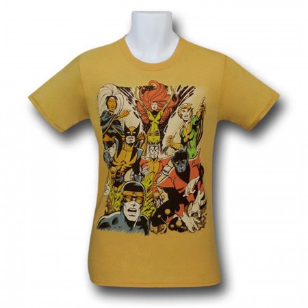 X-Men Classic Group Yellow 30 Single T-Shirt