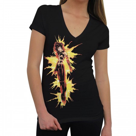 X-Men Fire Phoenix Women's V-Neck T-Shirt