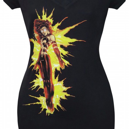 X-Men Fire Phoenix Women's V-Neck T-Shirt