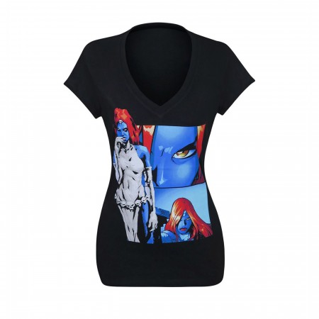 X-Men Mystique Panels Women's V-Neck T-Shirt