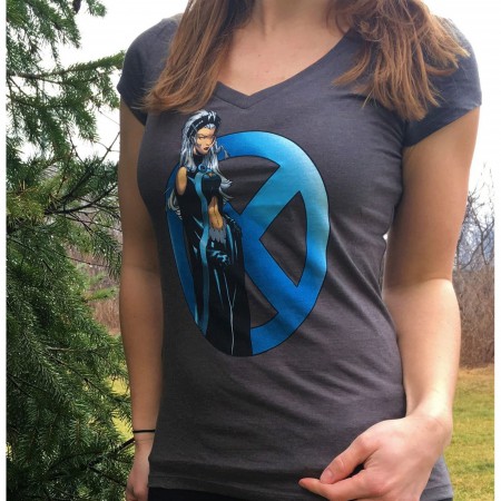 X-Men Storm X Symbol Women's V-Neck T-Shirt