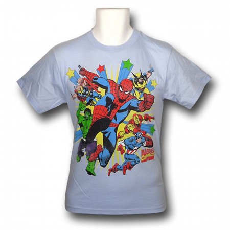 Marvel Heroes Starburst Kids T-Shirt