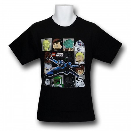 Star Wars LEGO Youth X-Wing Grid T-Shirt