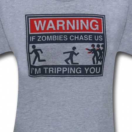 Zombie Chase Heather Grey T-Shirt