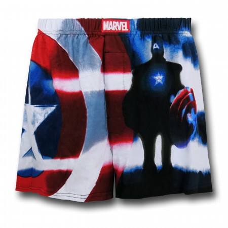 Captain America Silhouette Boxers