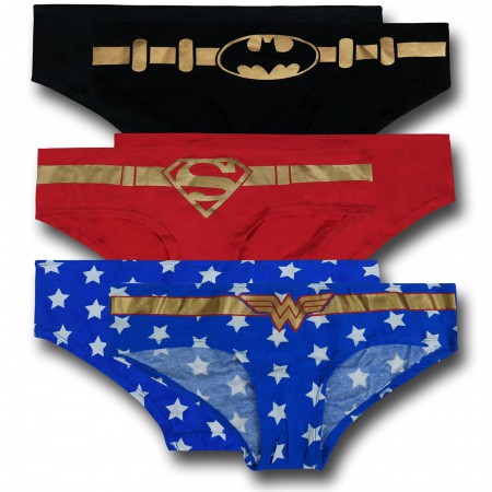 DC Heroes Women's Panty 3-Pack