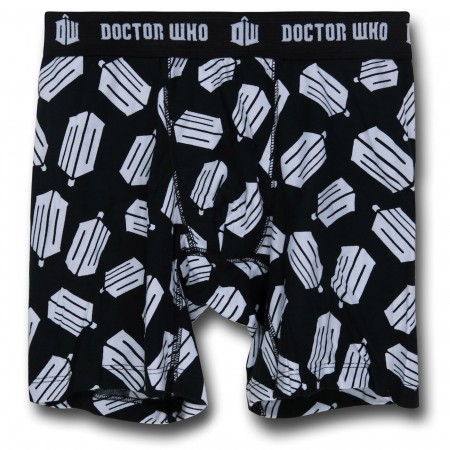 Doctor Who Logo Black Boxer Briefs