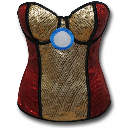 Iron Man Rescue Costume Sequin Corset