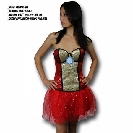 Iron Man Rescue Costume Sequin Corset