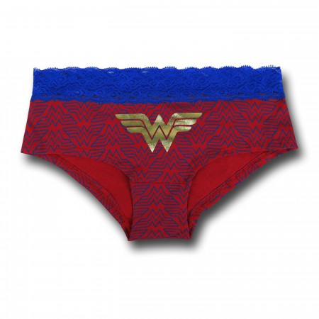 Wonder Woman Lace/Foil Women's Panty