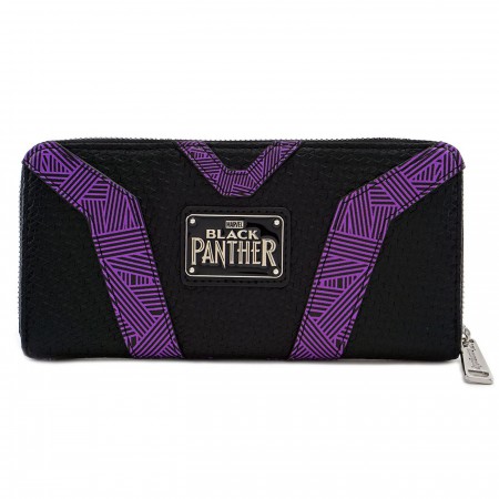 Black Panther Kinetic Energy Suit Zip Around Wallet