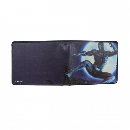 Black Panther Hunter's Moon Men's Bi-Fold Wallet